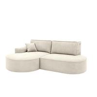 ECKSOFA Venedig Mit Schlaffunktion - Weiß, Holzwerkstoff/Textil (278/179cm) - Fun Möbel