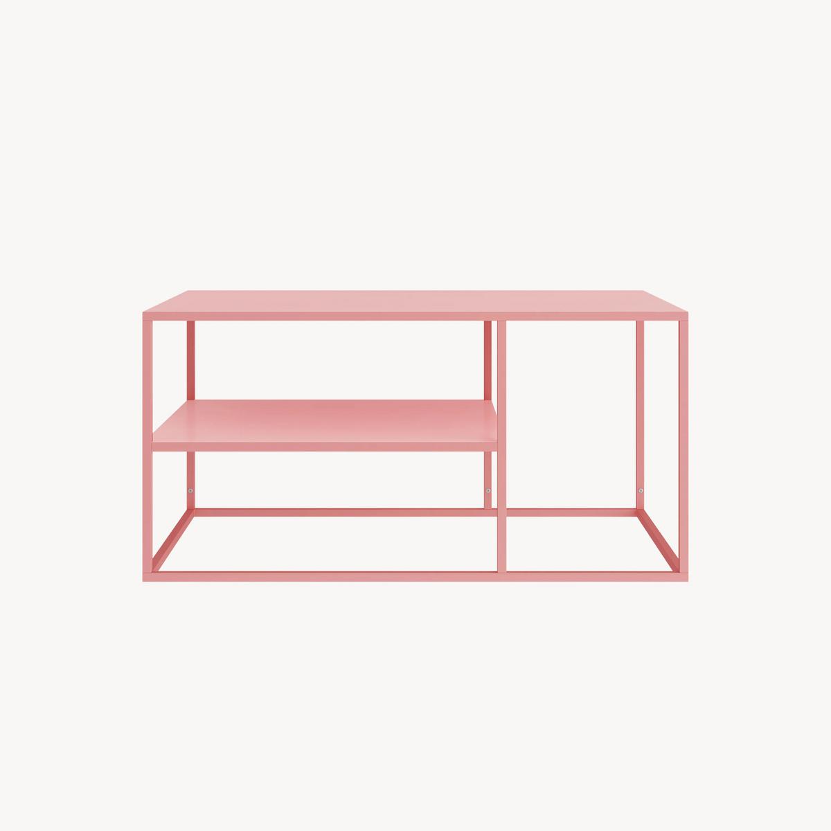COUCHTISCH Solund 45/90/60 cm - Pink, Metall (60/90/45cm) - [en.casa]