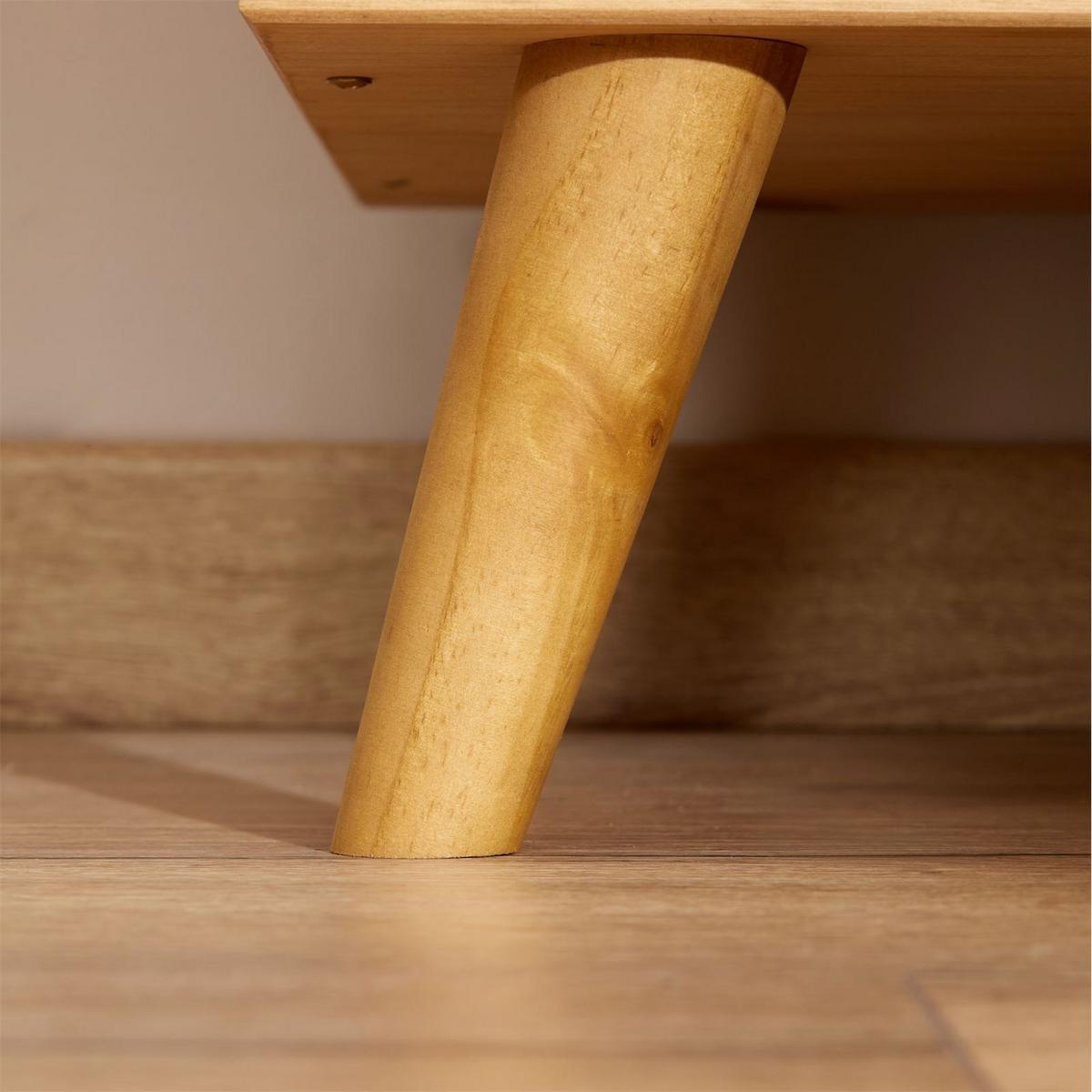 NACHTTISCH COLIMA gebeizt/gewachst - Kieferfarben, Holz (50/46/40cm) - IDIMEX