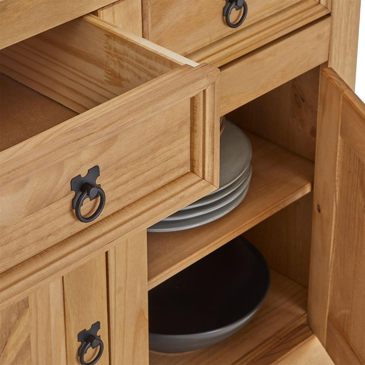 ANRICHTE SALSA natur - Naturfarben, Holz (92/84/44cm) - CARO-Möbel