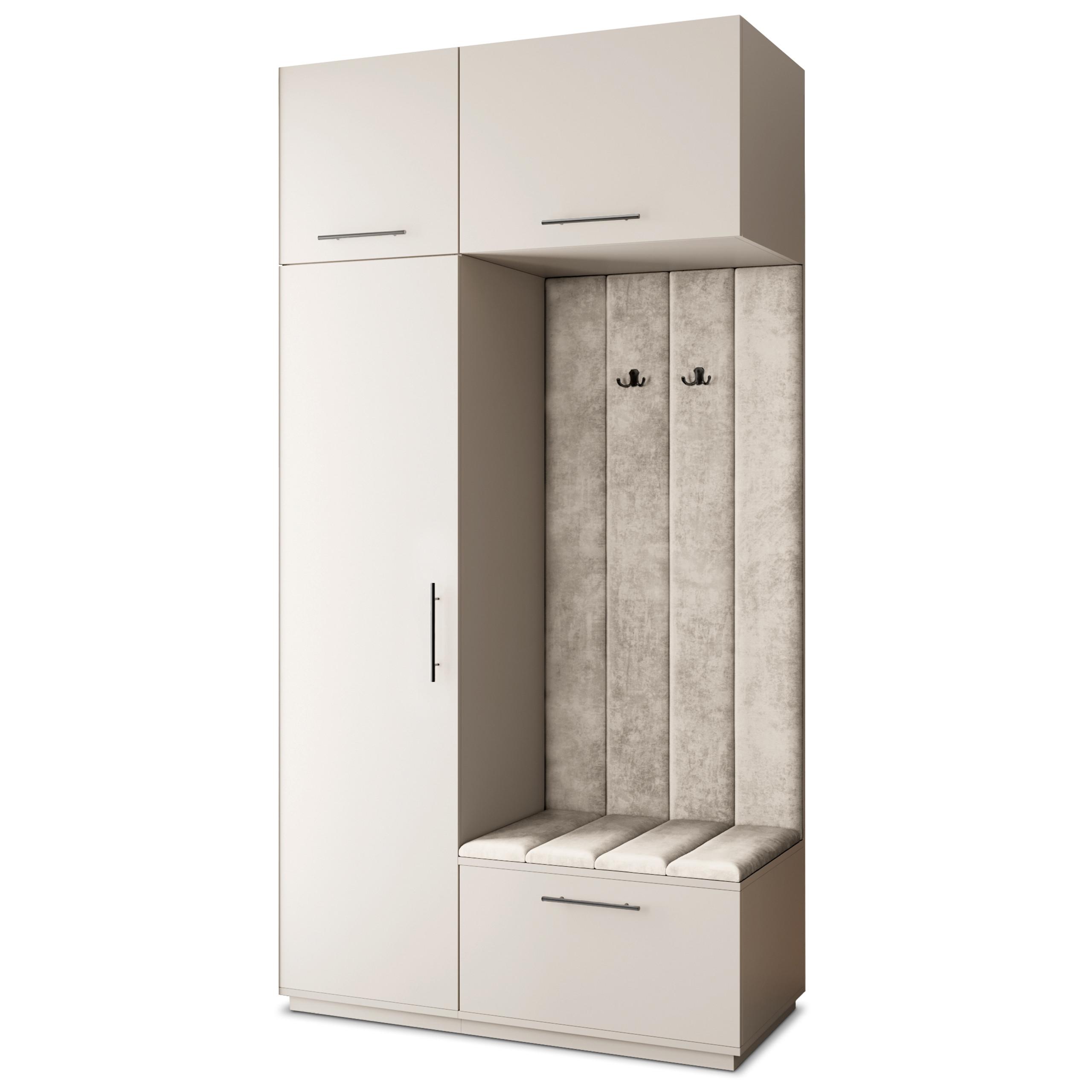 GARDEROBENSCHRANK REMA 120/240/60 cm Modern Kaschmir - Kaschmir/Beige, Holzwerkstoff (120/240/60cm) - MASSENO