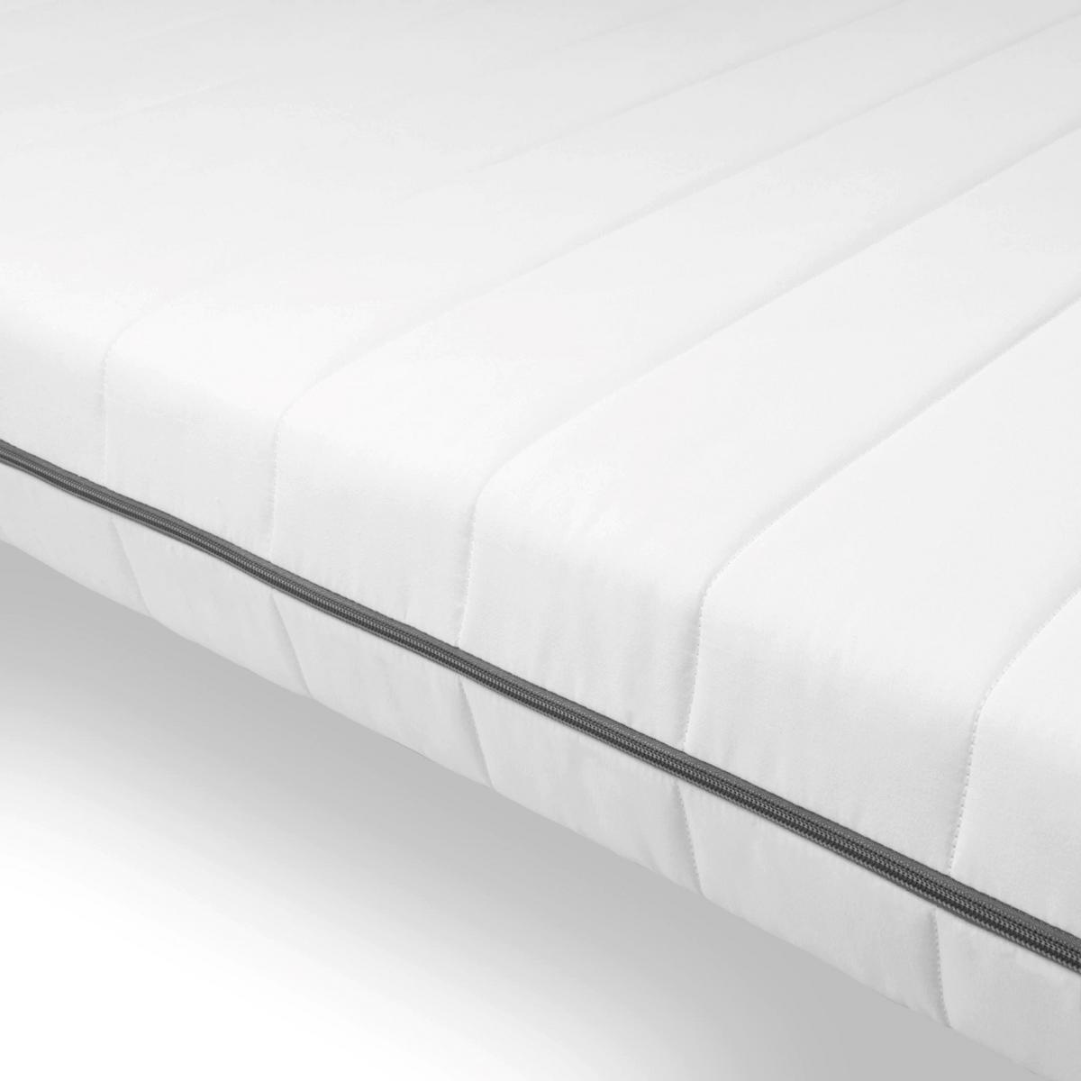 KALTSCHAUM-TOPPER 120x200 - Premium 10 cm Höhe - H2 - extra komfortabel - waschbar und für Allergiker geeignet - Weiß, Textil (120/200cm) - Mister Sandman