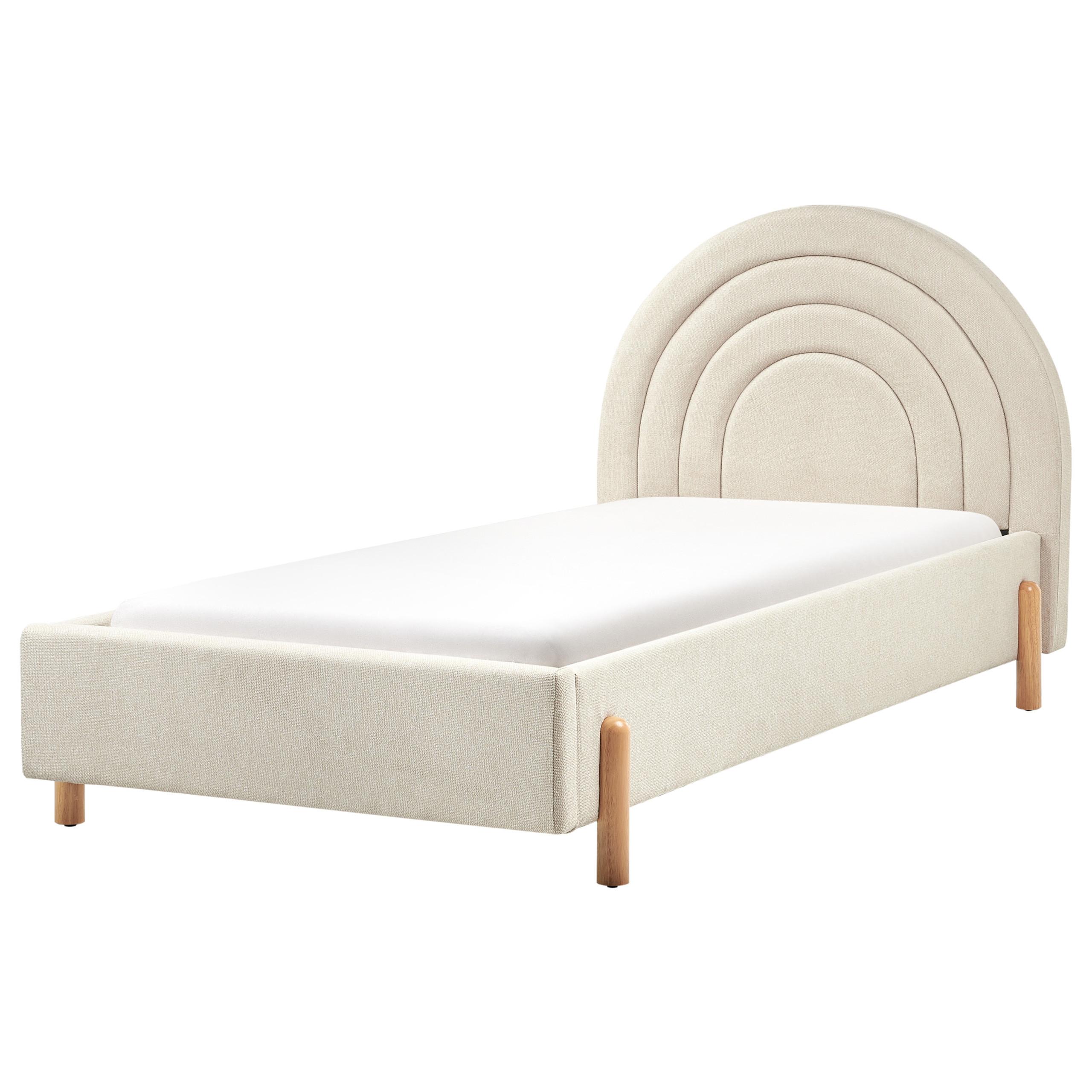 KINDERBETT 90x200 cm Beige Anet - Beige, Textil (90/200cm) - Beliani