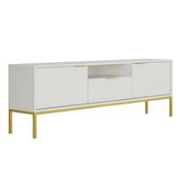 TV-MÖBEL Seattle Weiß - Weiß, Holzwerkstoff (175/56.4/33cm) - Petits-meubles
