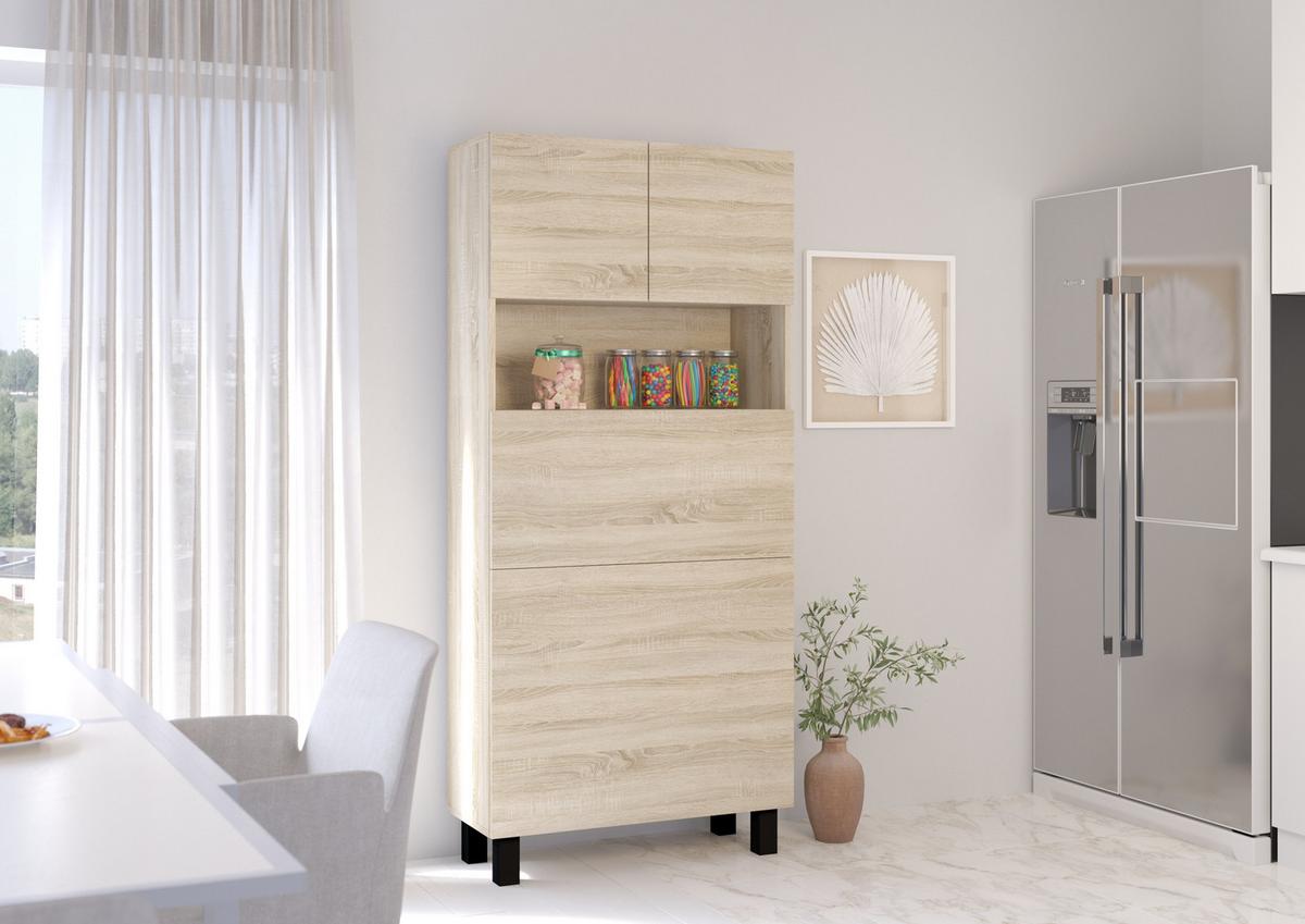 SCHREIBTISCH Sonoma Eiche 80/175/92 - Sonoma Eiche, Holzwerkstoff (90/50/175cm) - RAUMHIRSCH FURNITURE