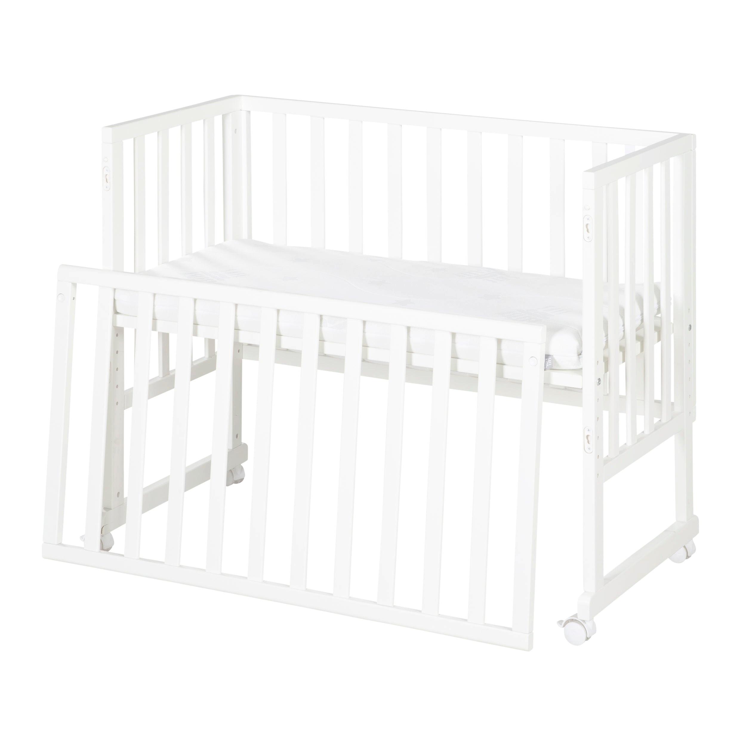 BEISTELLBETT 3in1 Set 90 x 45 cm - Weiß, Holzwerkstoff (45/90cm) - Roba