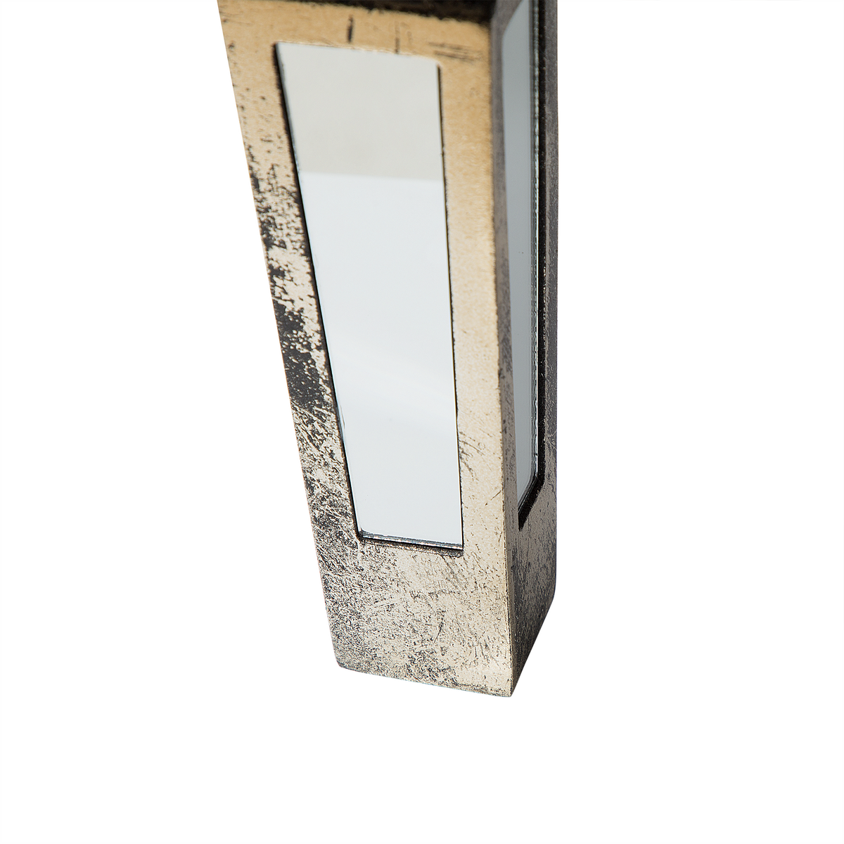 KOMMODE 6 Schubladen Spiegeleffekt Mozela - Silberfarben/Goldfarben, Glas (81/80/35cm) - Beliani