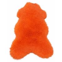 LAMMFELL Öko bunt gefärbt weich Fell Teppich Orange ca. 110 cm - Orange, Fell (60/110cm) - Provellus