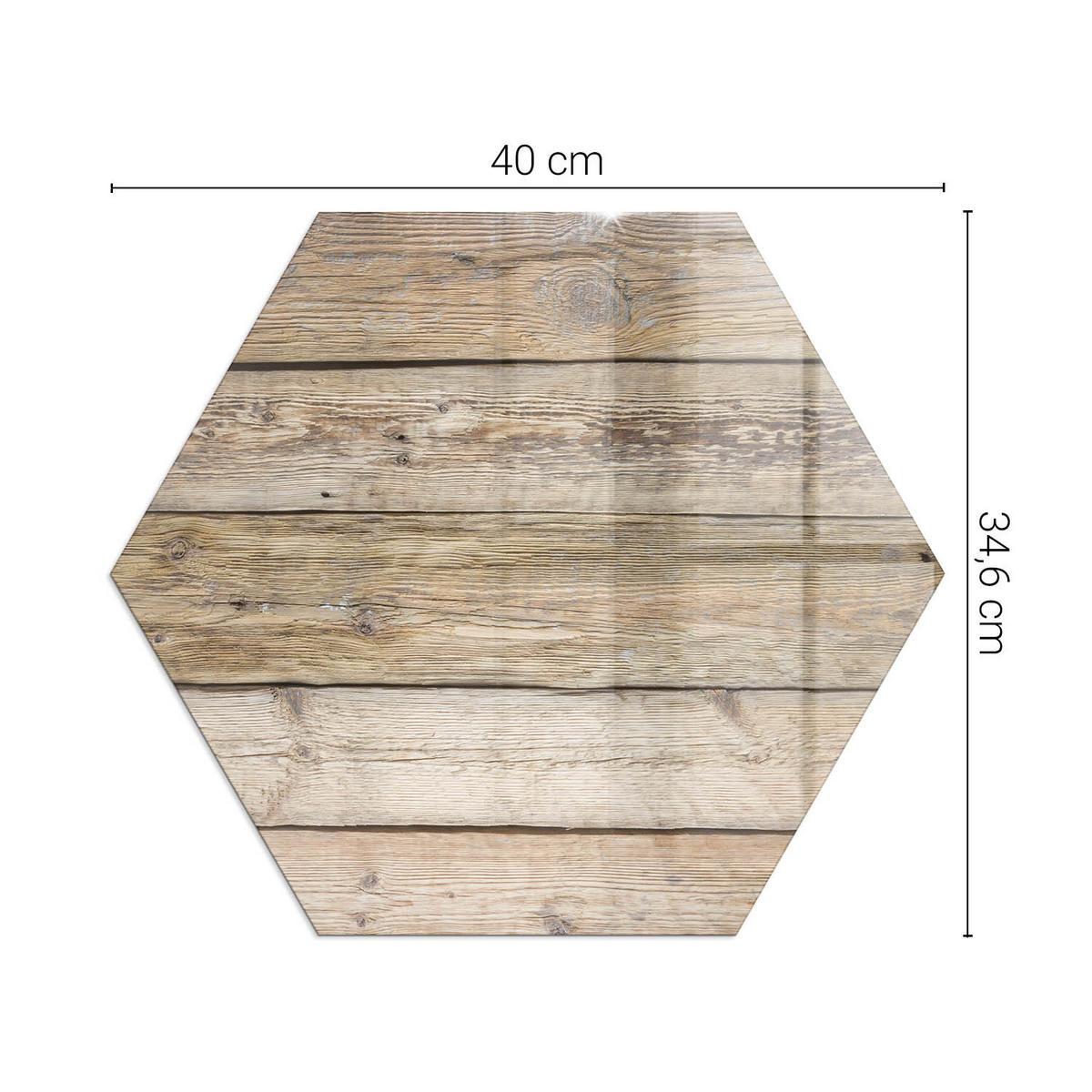 GLASPLATTE für Kamin h40 cm - Beige, Glas (40/40/0.4cm) - TULUP