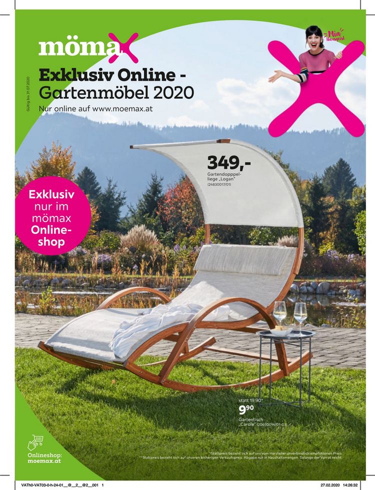 Exklusiv Online - Gartenmöbel 2020