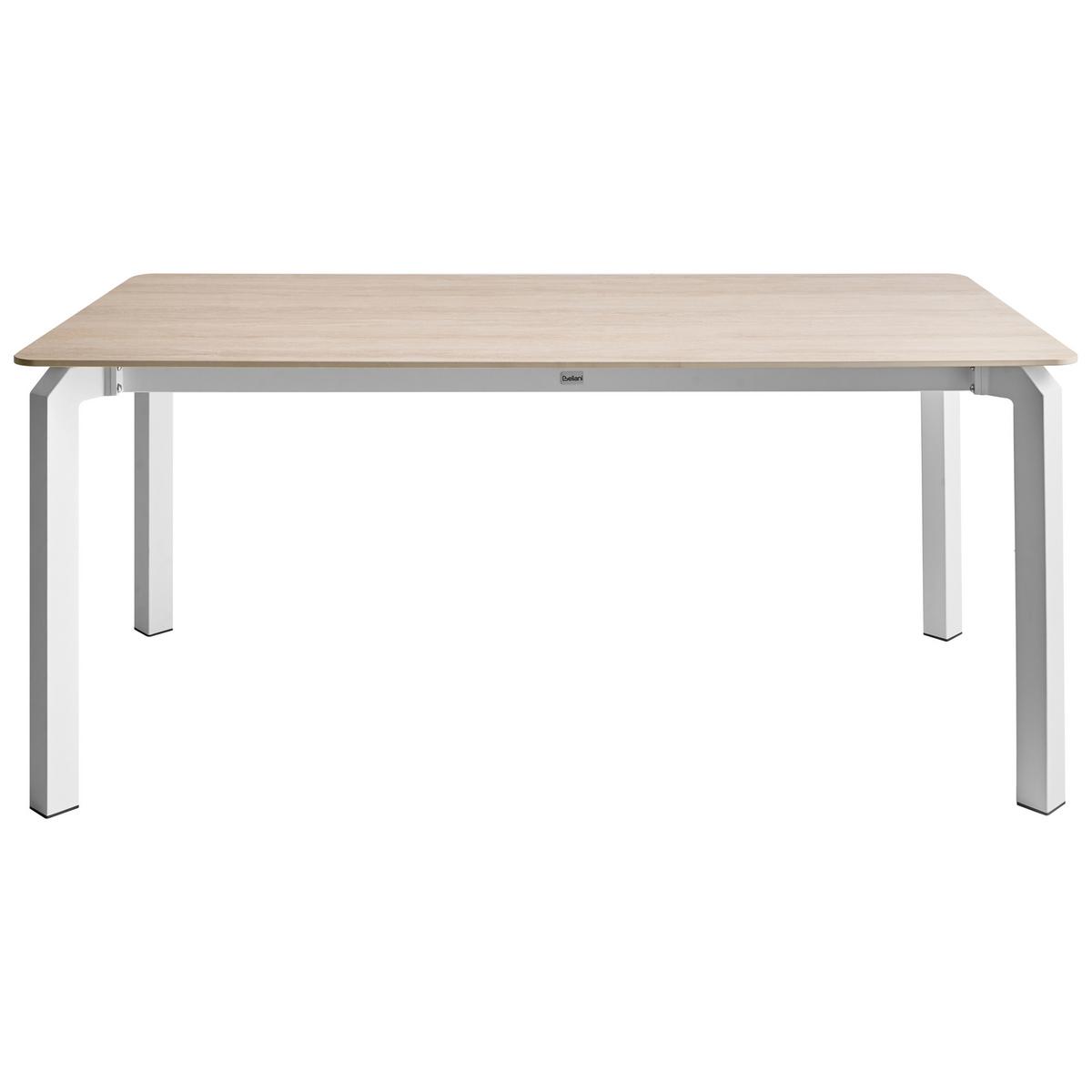 GARTENTISCH 180/90 cm Stein Travertinoptik Feletto - Beige, Stein (180/90/76cm) - Beliani