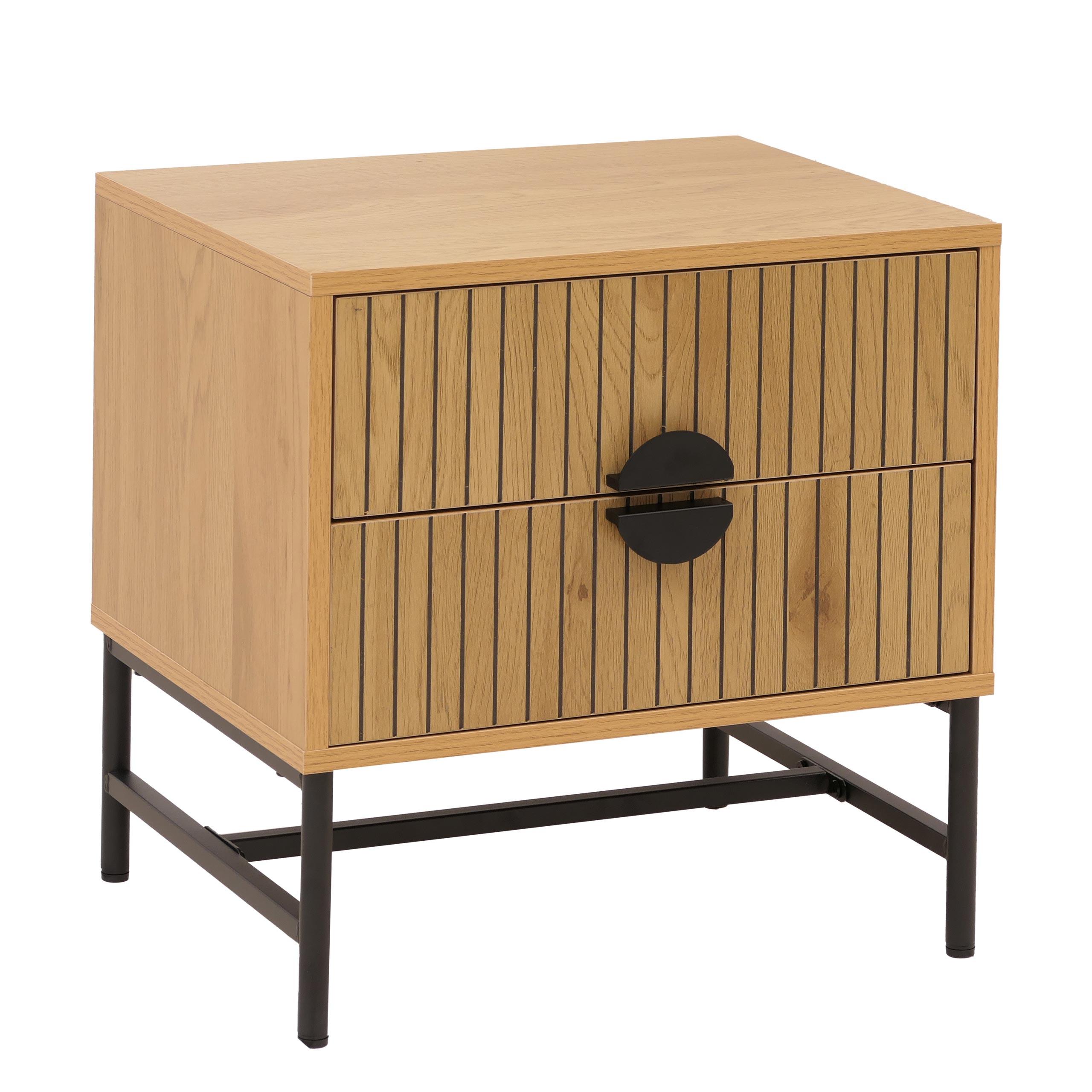 NACHTTISCH rechteckig Beige - Beige, Holz (48/50/39cm) - MCW