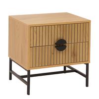 NACHTTISCH rechteckig Beige - Beige, Holz (48/50/39cm) - MCW