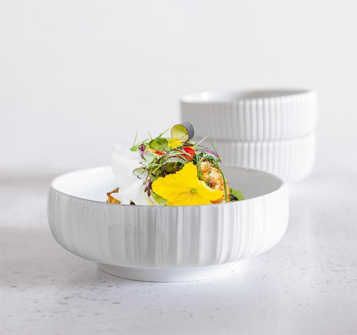 FOODBOWL-SET Sento Relief weiß ø 20 cm 6-tlg. - Weiß, Keramik (20.2cm) - Seltmann Weiden