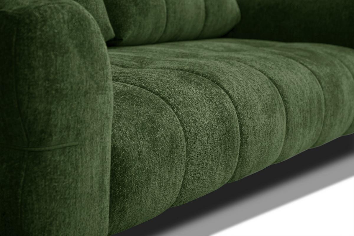 SOFA SALVINI 3-Sitzer, dunkelgrün - Dunkelgrün, Holz/Textil (237/88/99cm) - Wozimo