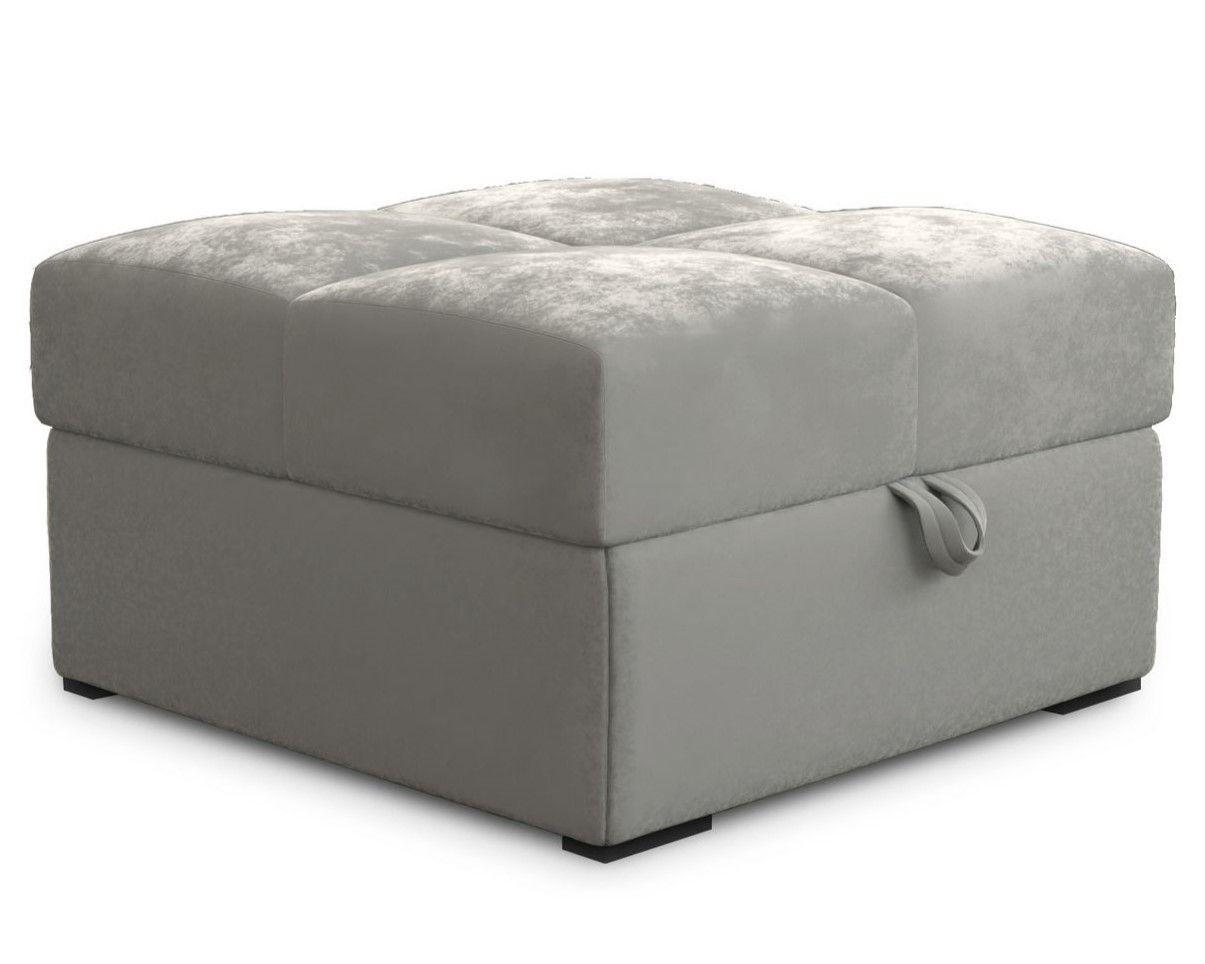 POUF MIZA Beige 65x65 cm - Beige, Textil (65/38/65cm) - MASSENO