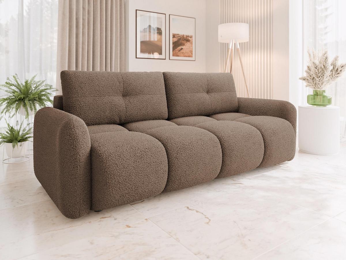 SCHLAFSOFA Sandy - Schwarz/Braun, Holz/Kunststoff (232/94/121cm) - MIRJAN24