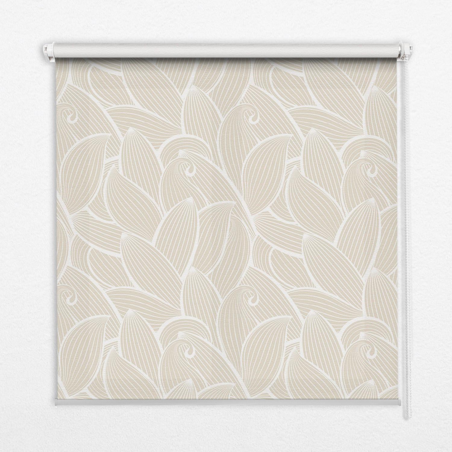 VERDUNKELUNGSROLLO 140x180 cm Blätter - Grau, Textil (140/180cm) - TULUP