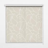 VERDUNKELUNGSROLLO 140x180 cm Blätter - Grau, Textil (140/180cm) - TULUP