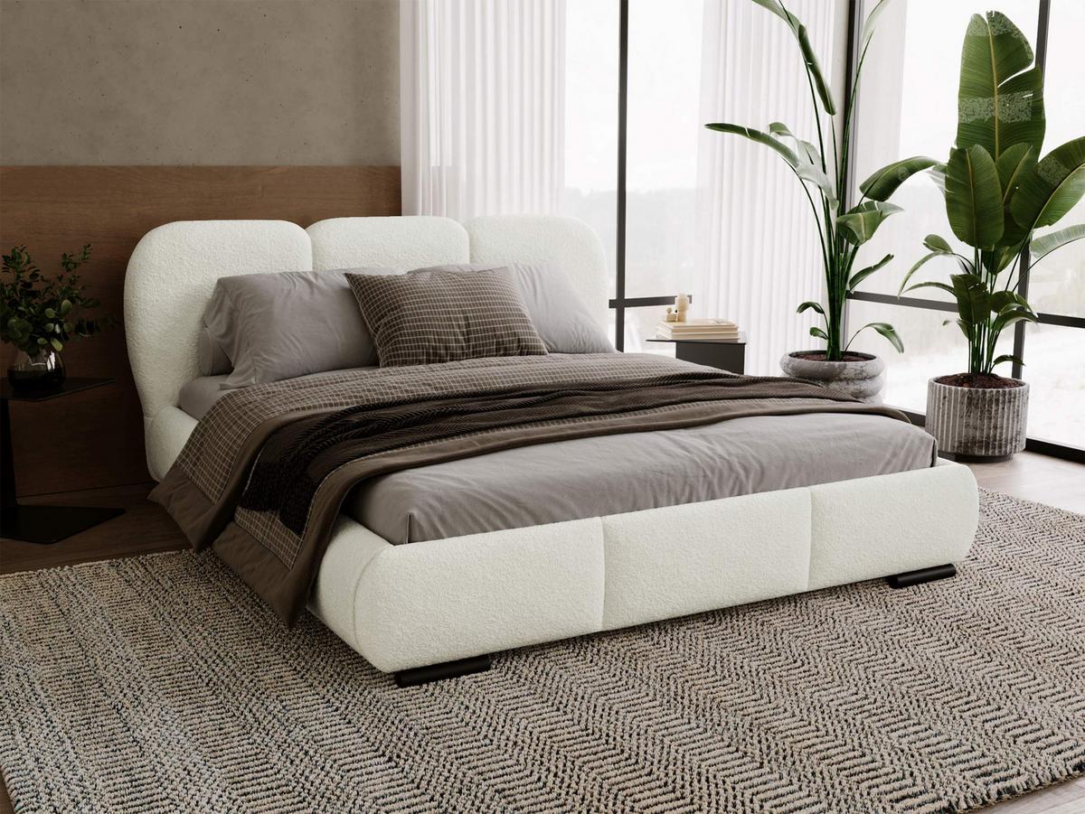 POLSTERBETT Rosa - Eichefarben/Schwarz, Holz/Textil (200/200cm) - MIRJAN24