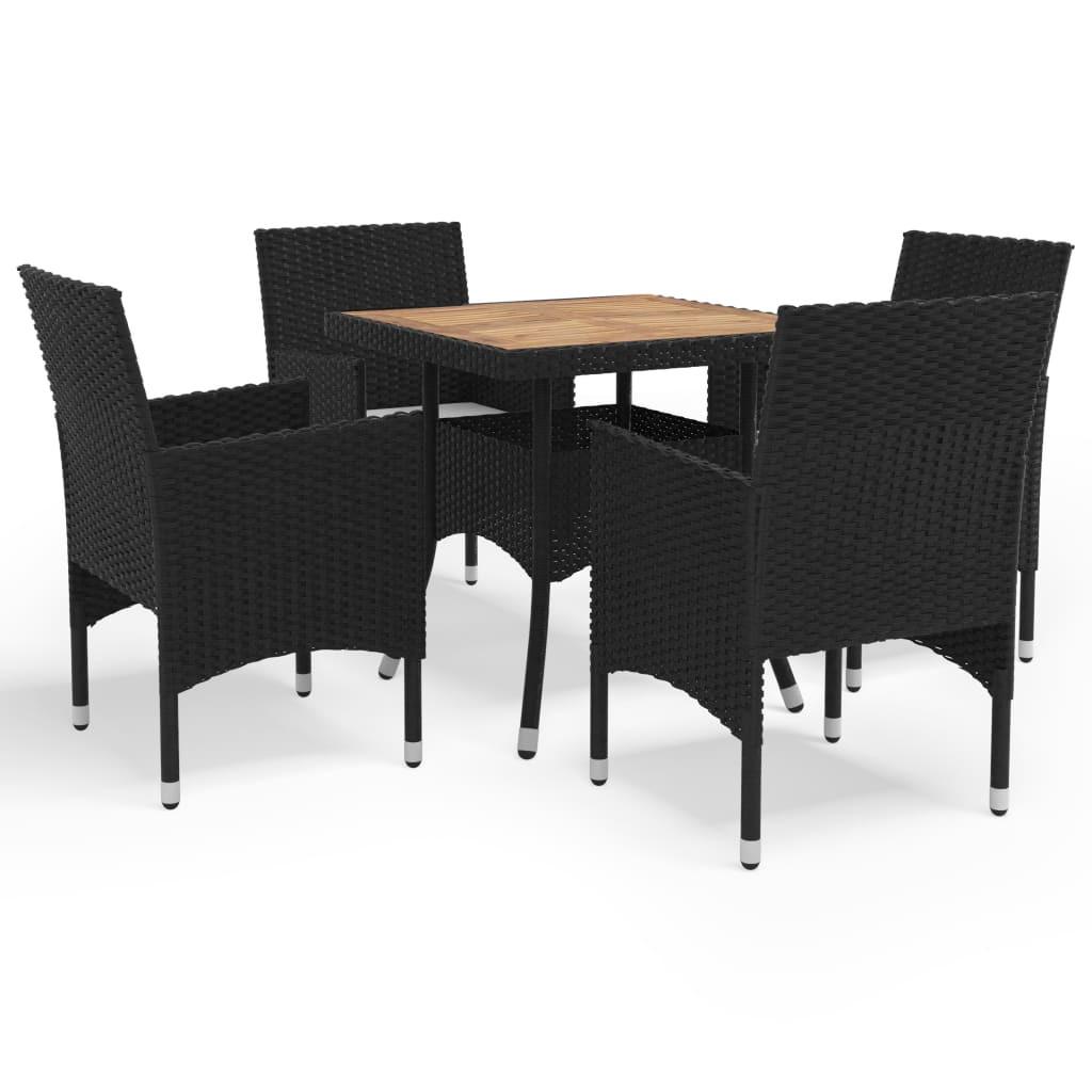 GARTENSET Yagle 5-teilig - Schwarz, Metall - Nettlife