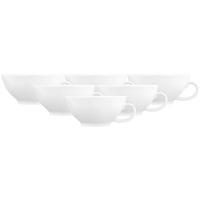 TEETASSEN Nori Home weiß 140 ml 6er Set - Weiß, Keramik (0.14L) - Seltmann Weiden