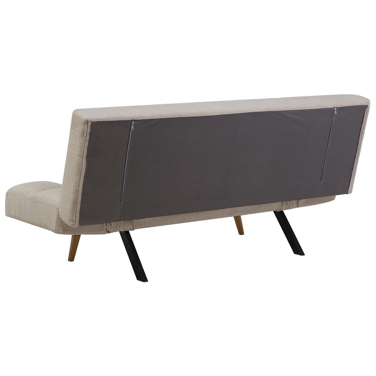 3-SITZER-SCHLAFSOFA Polsterbezug Beige Ingaro - Beige, Textil (182/79/79cm) - Beliani
