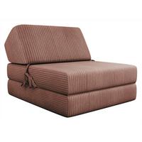 KLAPPSOFA Kevin Cord - Rosa, Textil (73/58/90cm) - MIRJAN24