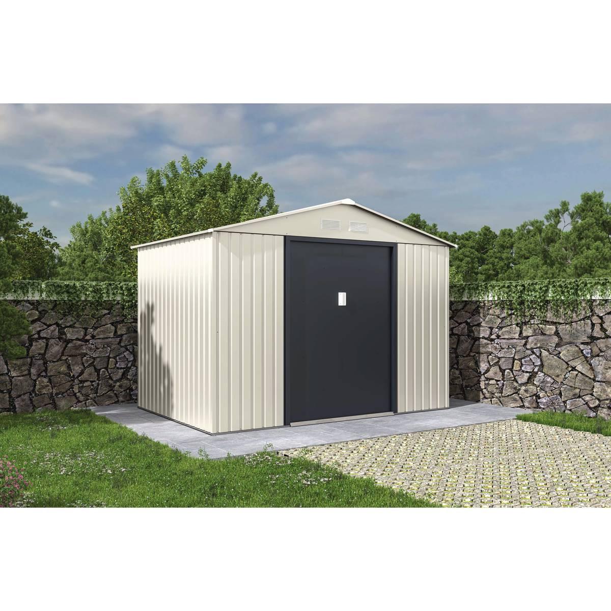METALL-GARTENHAUS nebraska beige - Beige, Metall (277/202/191cm) - Habitat Garten