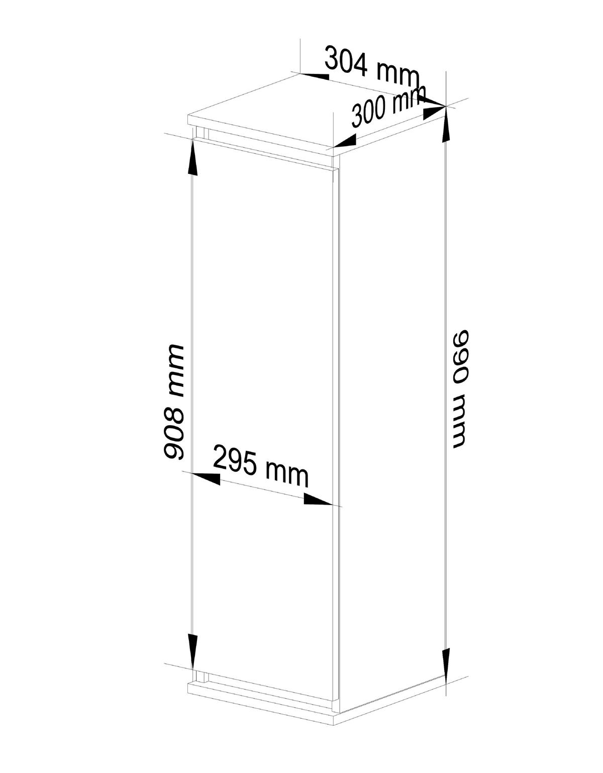 HÄNGESCHRANK Eiche Sonoma 99/30/30 - Sonoma Eiche, Holzwerkstoff (30/99/30cm) - RAUMHIRSCH FURNITURE