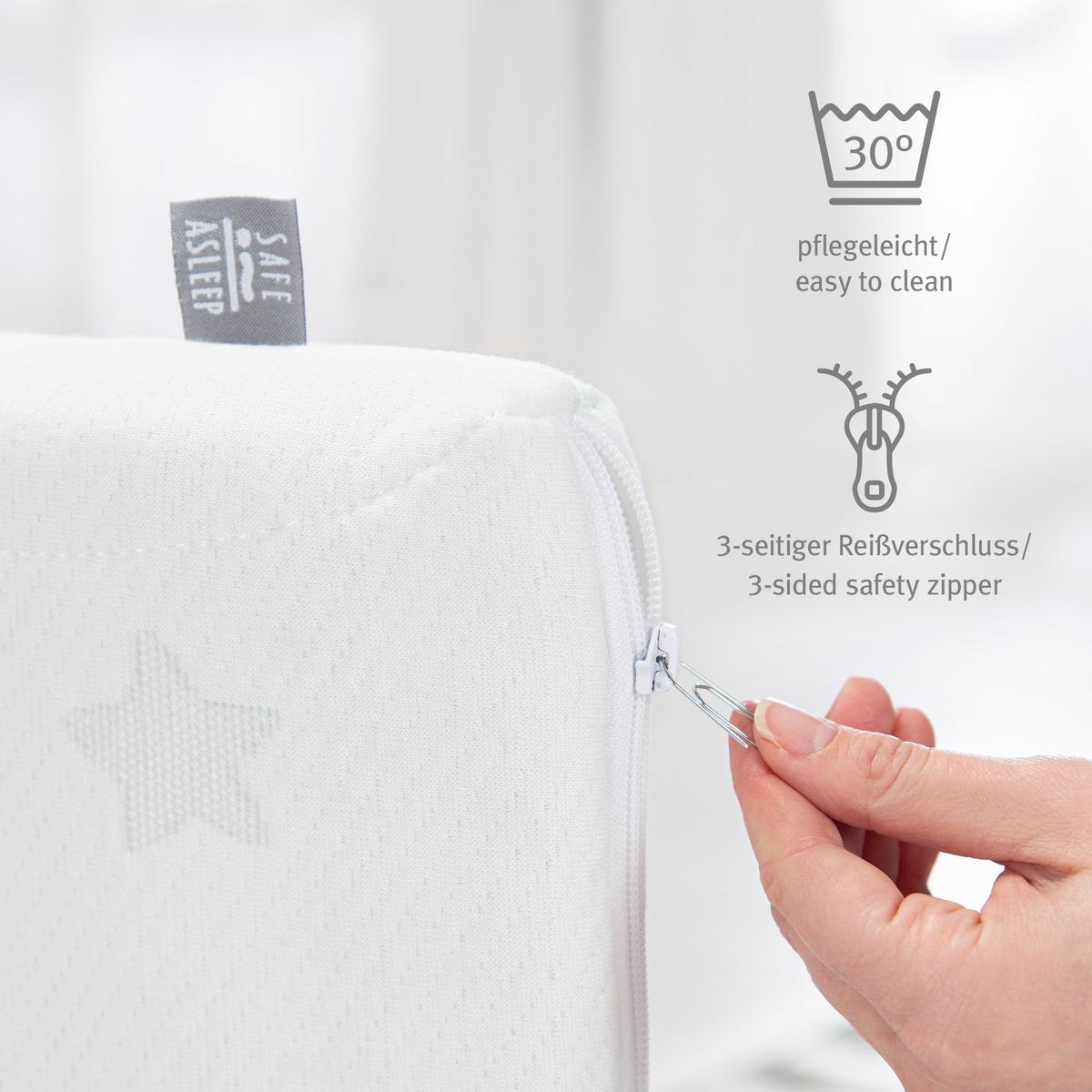 BABYBETTMATRATZE Air Balance EASY 60 x 120 cm - Weiß, Textil (60/120cm) - Roba