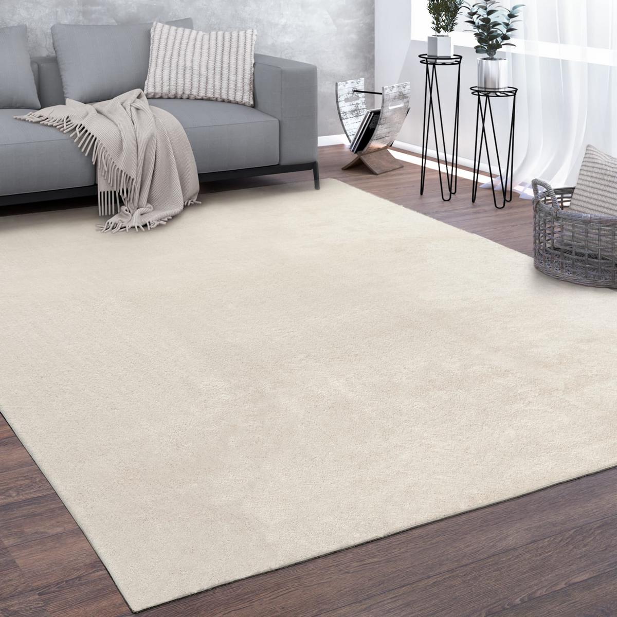 KURZFLORTEPPICH, einfarbig, Creme, 200 x 280 cm - Beige, Textil (280/200cm) - KADIMA DESIGN