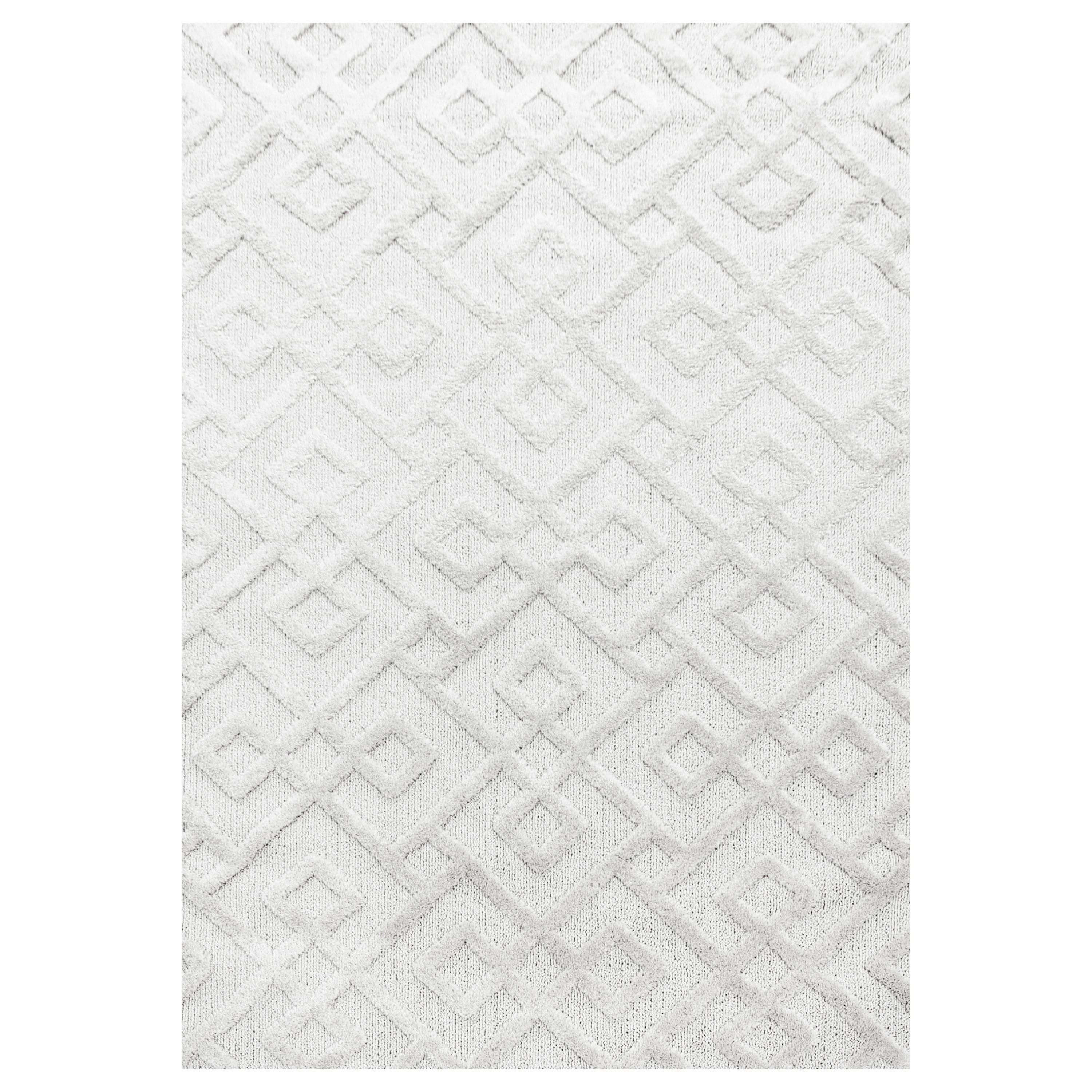 TEPPICH Hochflor EISACK in Creme, geometrisch, 240 x 340 cm - Beige, Textil (340/240cm) - KADIMA DESIGN