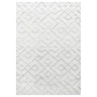 TEPPICH Hochflor EISACK in Creme, geometrisch, 240 x 340 cm - Beige, Textil (340/240cm) - KADIMA DESIGN