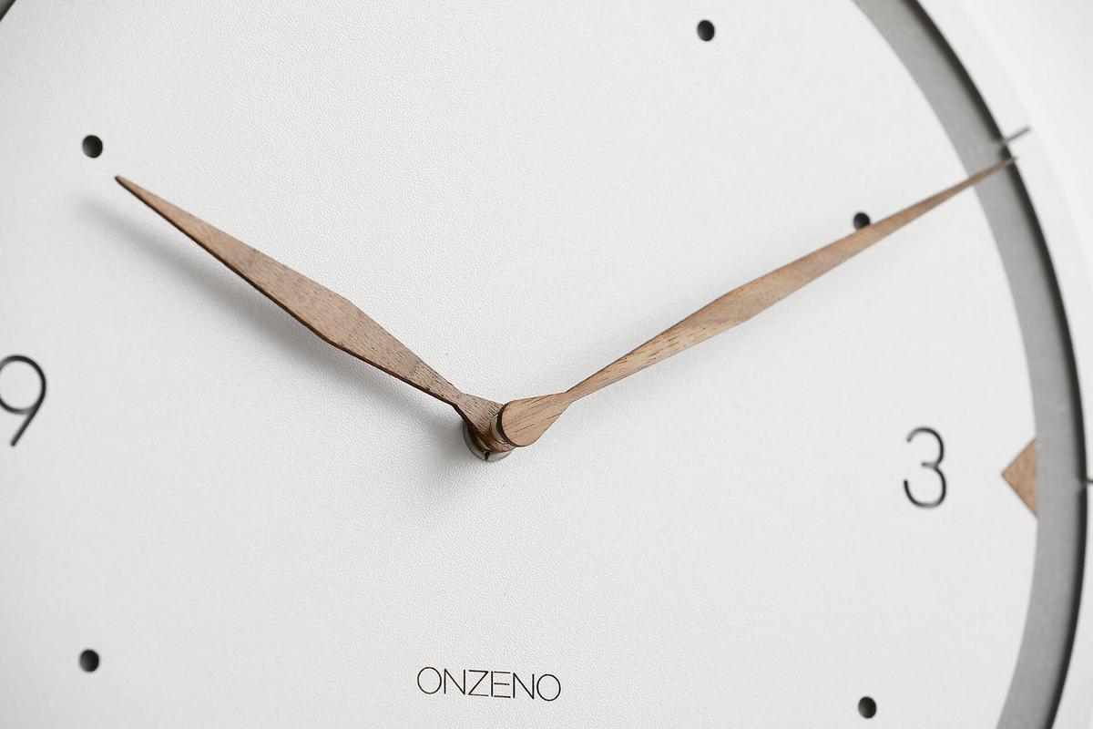 WANDUHR Design Weiß 29/29 cm - Weiß, Holzwerkstoff (29/29/1cm) - ONZENO