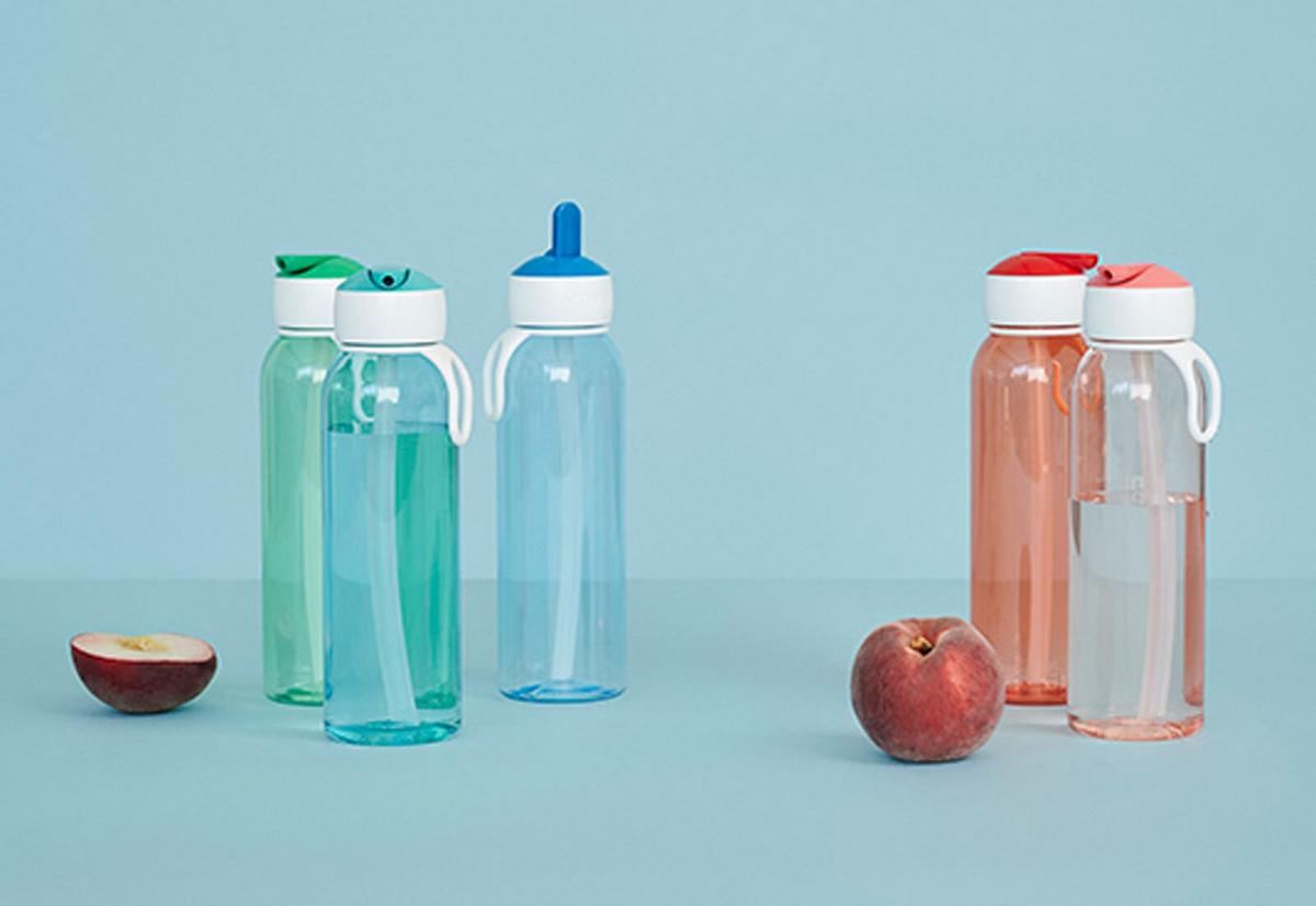 WASSERFLASCHE FLIP-UP Campus Türkis 500 ml - Türkis, Kunststoff (0.5L) - Mepal