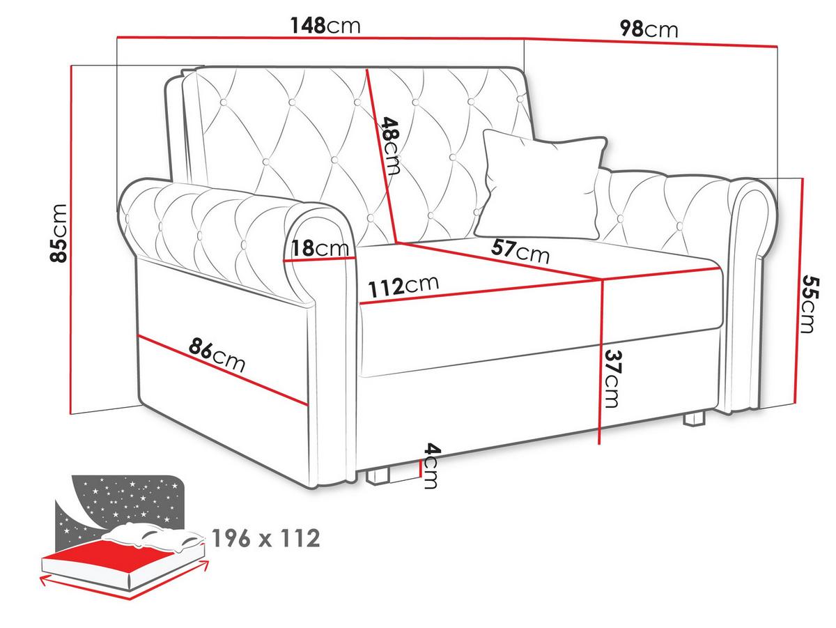 SCHLAFSOFA Viva Roma II - Smaragdgrün/Schwarz, Holz/Textil (148/85/98cm) - MIRJAN24