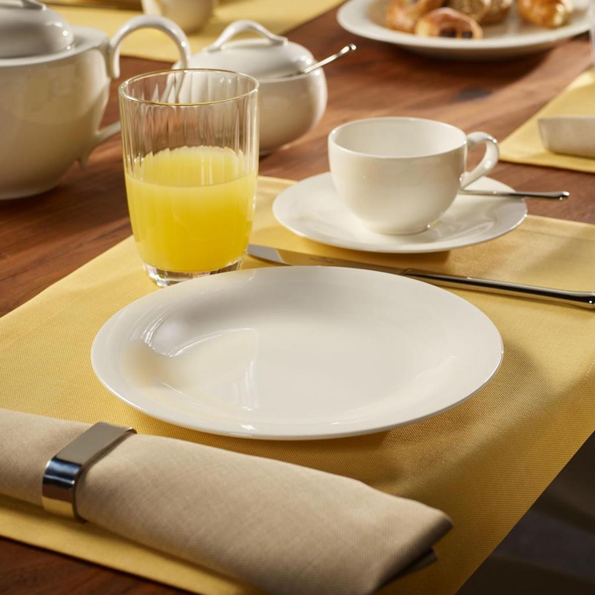 FRÜHSTÜCKSTELLER New Cottage Basic weiß ø 21,5 cm - Weiß, Keramik (21.5cm) - Villeroy & Boch