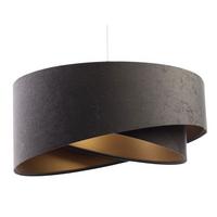HÄNGELEUCHTE Grau 50/23 cm - Goldfarben, Kunststoff (50/1/23cm) - ONZENO