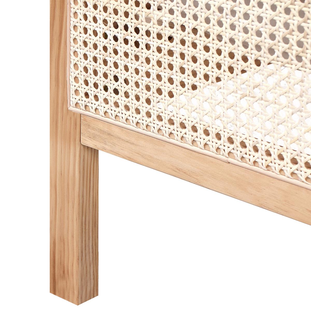 BETT mit Lattenrost 180/200 cm Kiefernholz Hellbraun Salernas - Hellbraun, Holz (180/200cm) - Beliani
