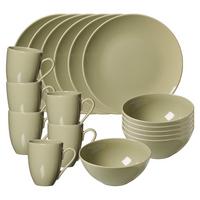 FRÜHSTÜCKS-SET Cecina Grün 18-tlg. - Grün, Keramik (2/2/2cm) - Ritzenhoff Breker
