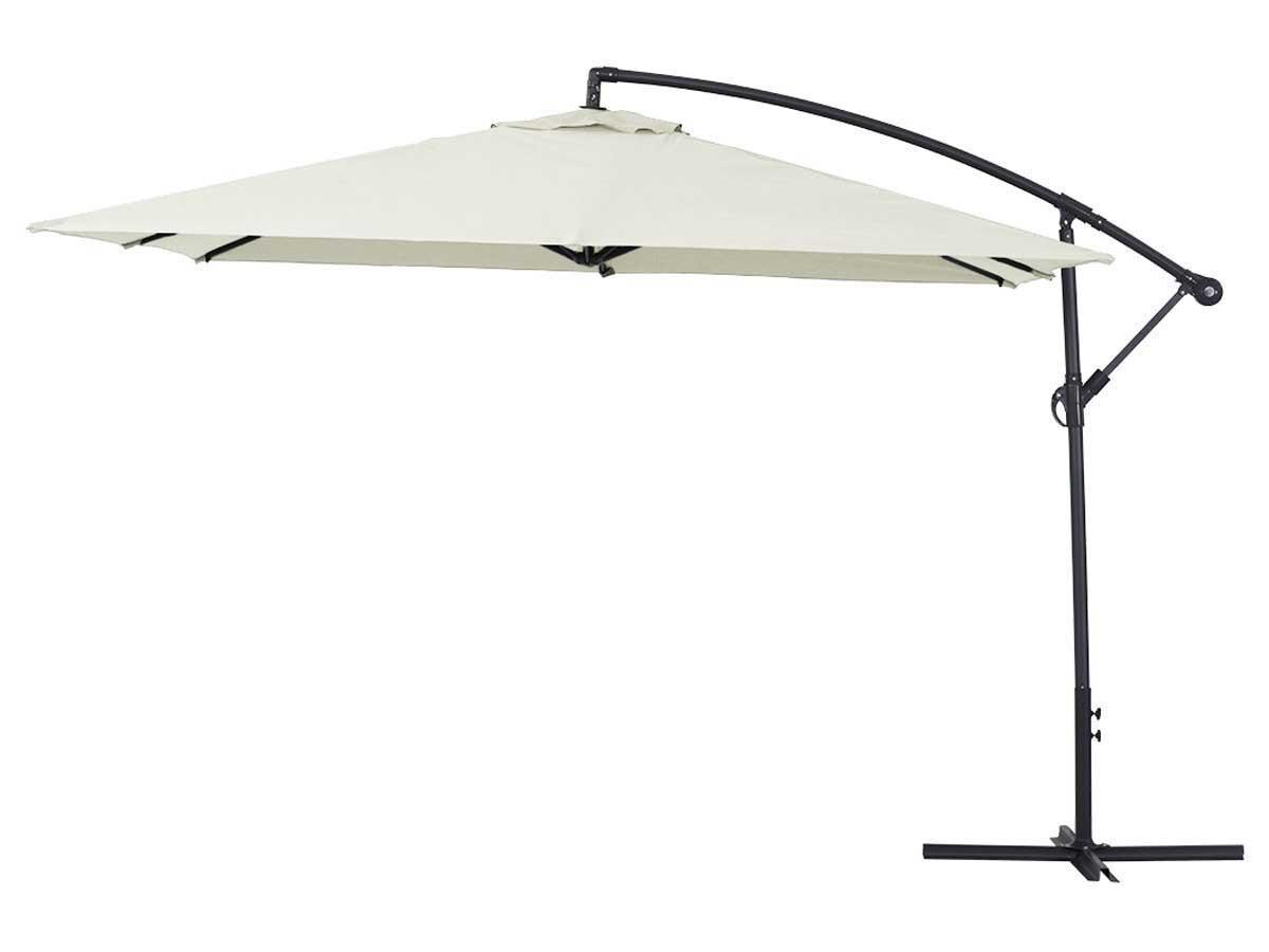 SONNENSCHIRM ilios 3 Ekru - Beige, Metall (300/300cm) - Habitat Garten