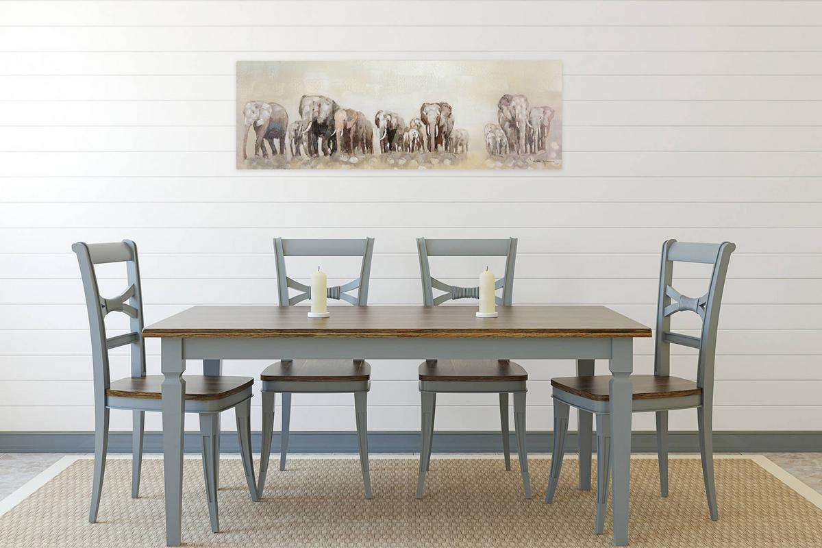 ÖLGEMÄLDE 150/50 cm - Beige, Holz/Textil (150/50cm) - KUNSTLOFT