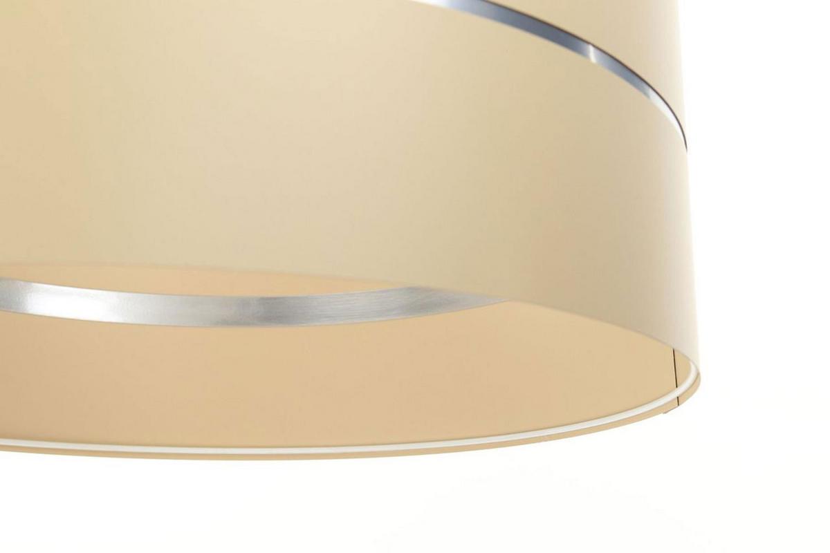 HÄNGELEUCHTE Silber 30/21 cm - Beige/Silberfarben, Kunststoff (30/0.45/21cm) - ONZENO