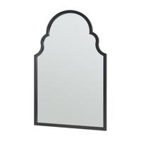 WANDSPIEGEL Hämeenkyrö - Schwarz, Glas/Holzwerkstoff (60/2/90cm) - [en.casa]