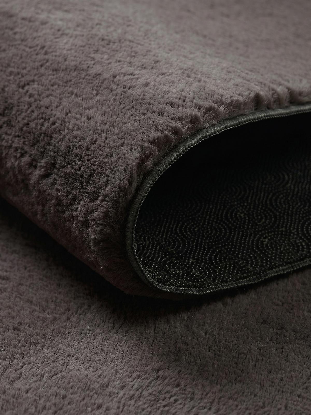 KURZFLORTEPPICH Antirutsch Uni RUTOR Polyester Anthrazit 160 x 220 cm - Anthrazit, Textil (160/220cm) - KADIMA DESIGN