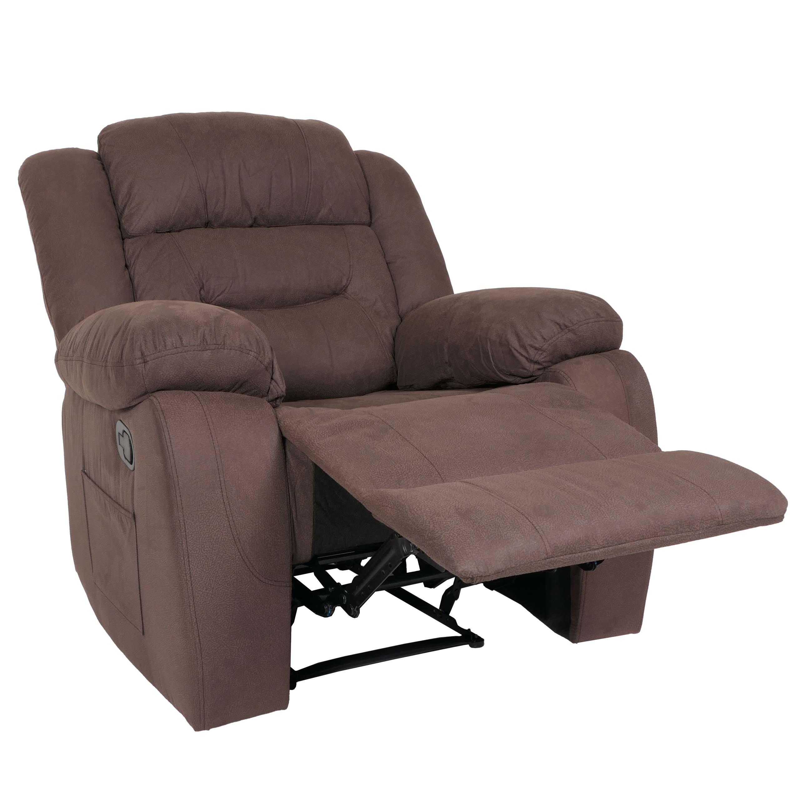 FERNSEHSESSEL XXL Braun - Braun/Grau, Textil (95/103/88cm) - MCW