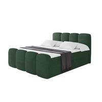 BOXBETT mit Matratze H4 - NINA-Z - 120x200 cm Grün - Waldgrün, Holzwerkstoff (120/200cm) - ALTDECOR