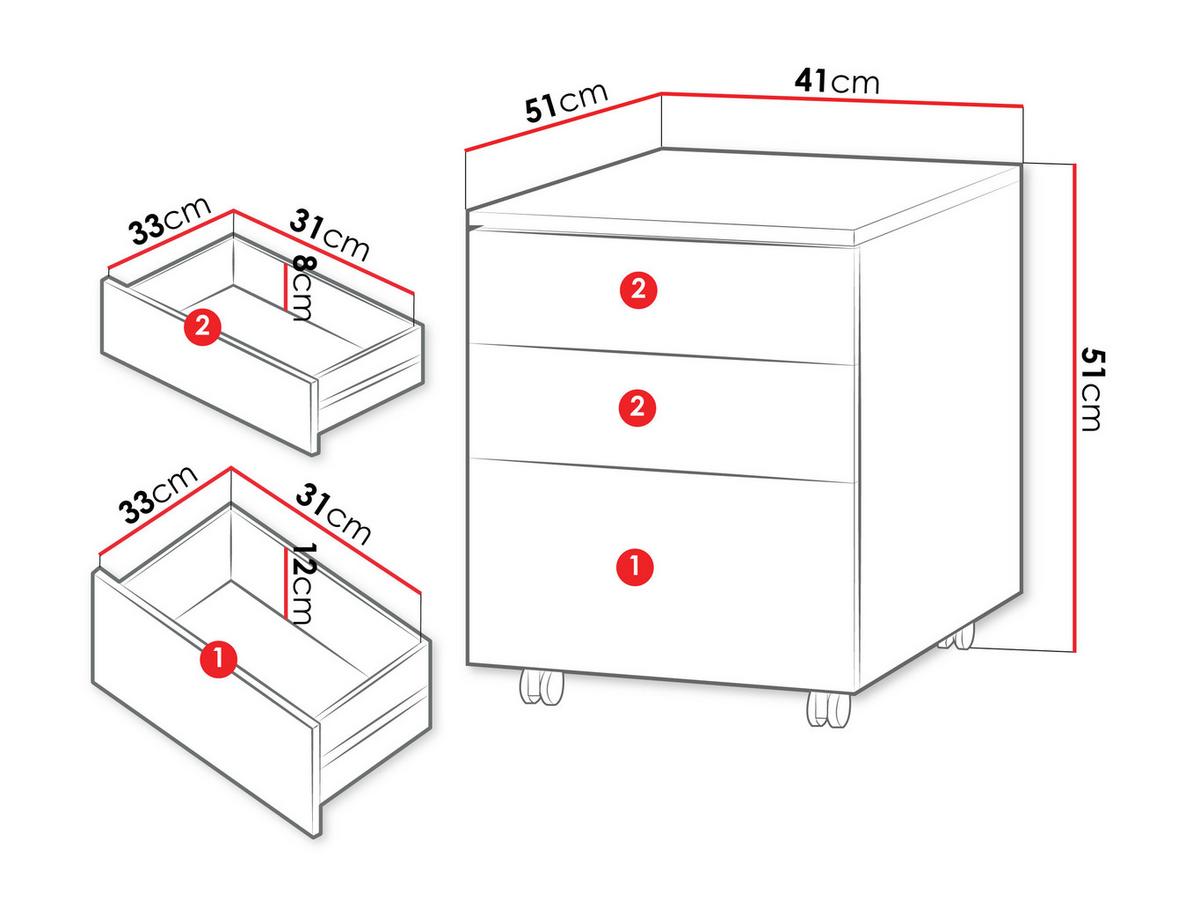 CONTAINER Lorin LO15 - Kaschmir, Holzwerkstoff (41/51/51cm) - MIRJAN24