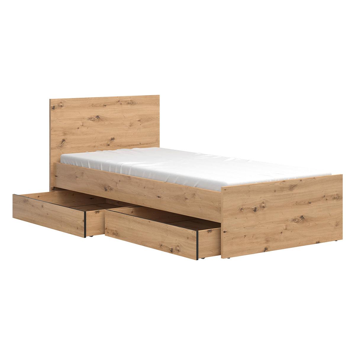 BETTRAHMEN 90/200 Mao Holz - Braun, Holzwerkstoff (90/200cm) - Petits-meubles